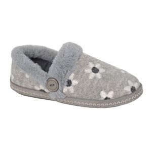 Sleepers Womens/Ladies Trina Slippers / Gray